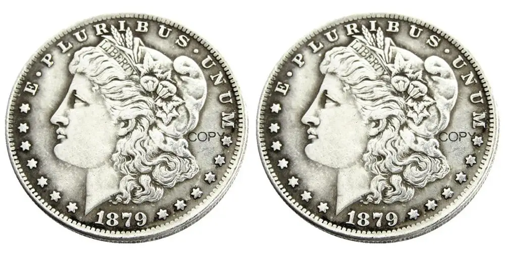 

US 1879/1879 Two Faces Morgan Dollar Silver Plated Copy Coin High Quality