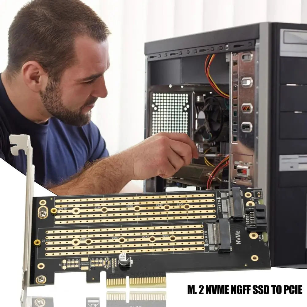 Компактная Простая установка M.2 NGFF M-Key для настольного ПК PCIe x4 NVMe SSD 2242 2260 2280