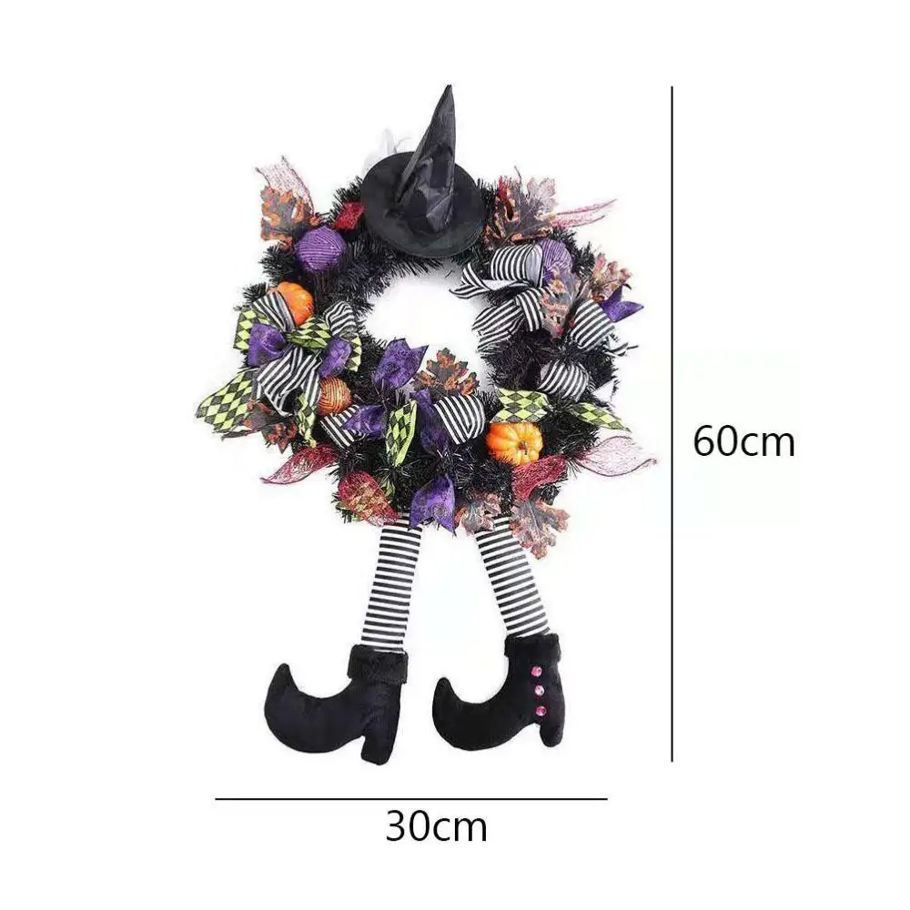 Имитация корня клена венок с тыквой украшение сосна конус из ротанга круг для