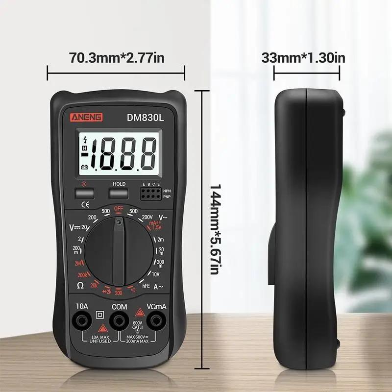 Цифровой мультиметр с ЖК дисплеем вольтметр Омметр амперметр тестер