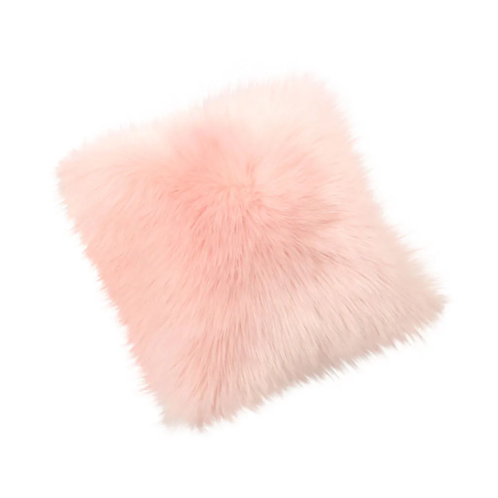 2019New мягкая искусственная шерсть моющаяся Подушка теплое пушистое сиденье в