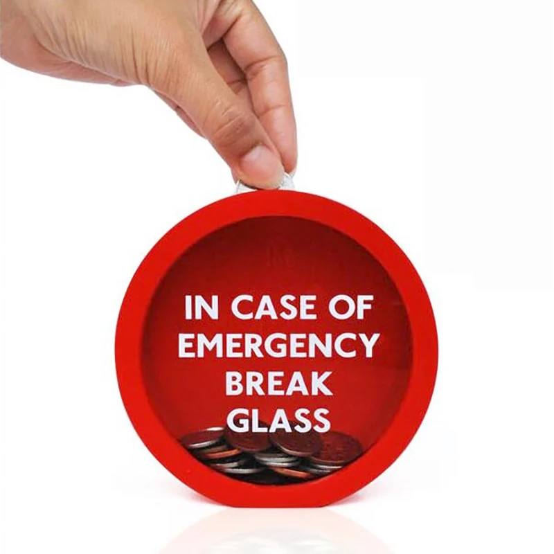 Маленький резервный красный пакет для хранения денег монетница экстренный ящик