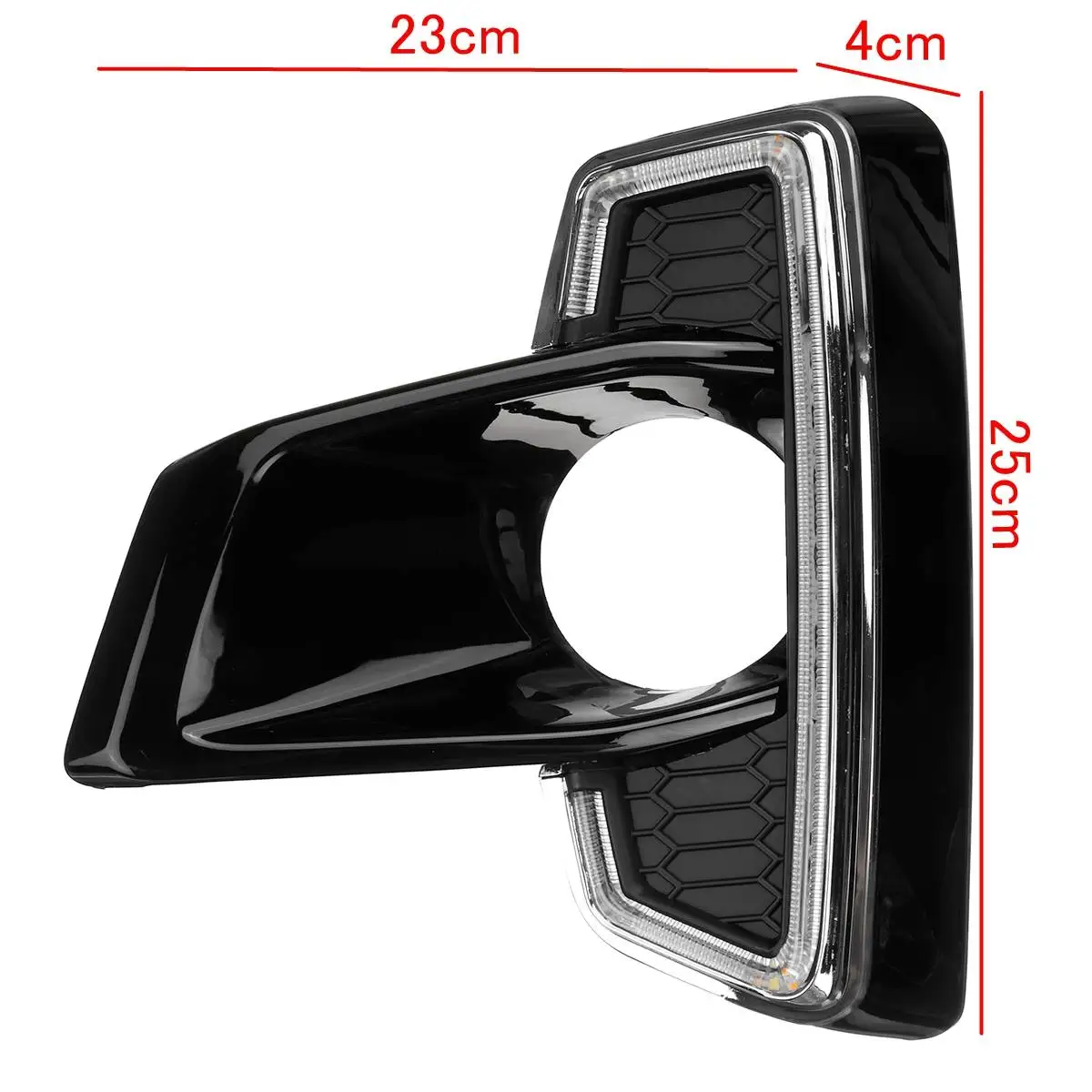 

Pair Car LED DRL Daytime Running Lights Fog Lamps Signal Lighting Driving For Toyota Hilux Revo Rocco 2018 2019 Car Accessories