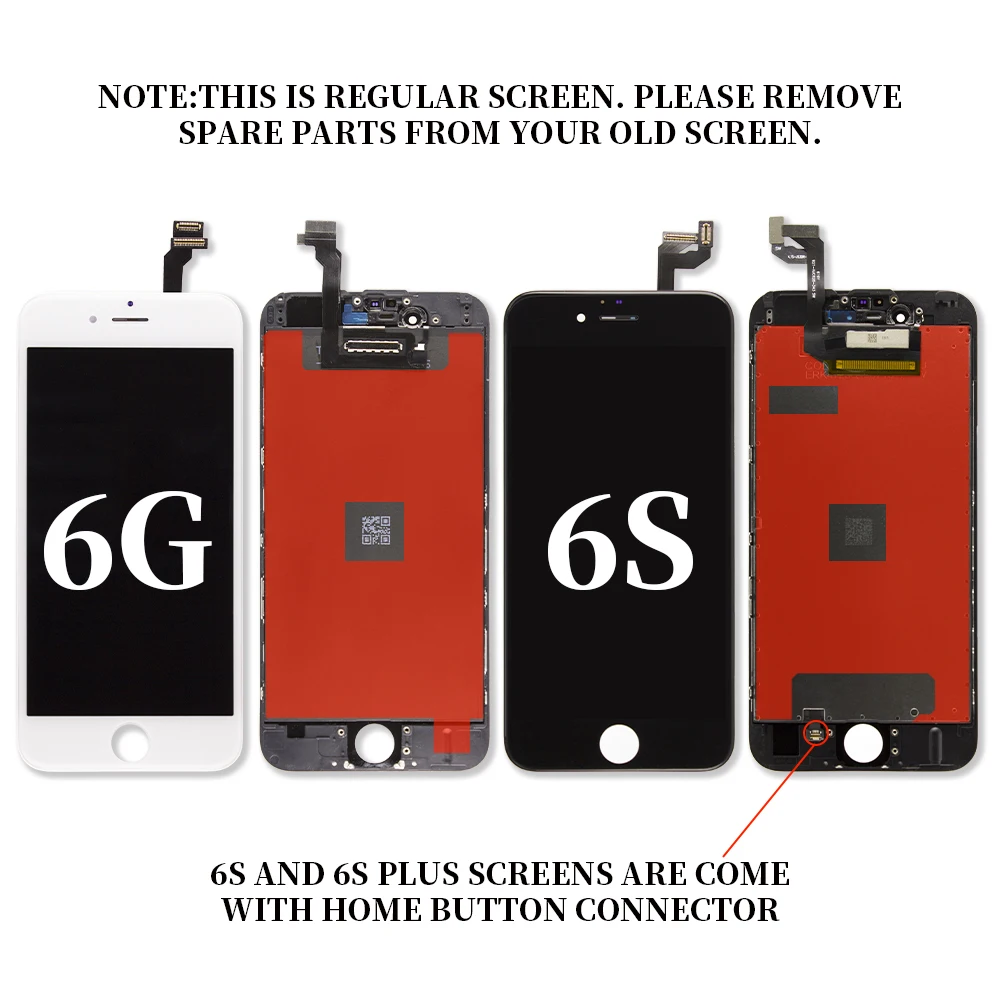 Черный/белый Pantalla LCD Замена для iPhone 6s Plus дисплей 3D сенсорный дигитайзер сборка