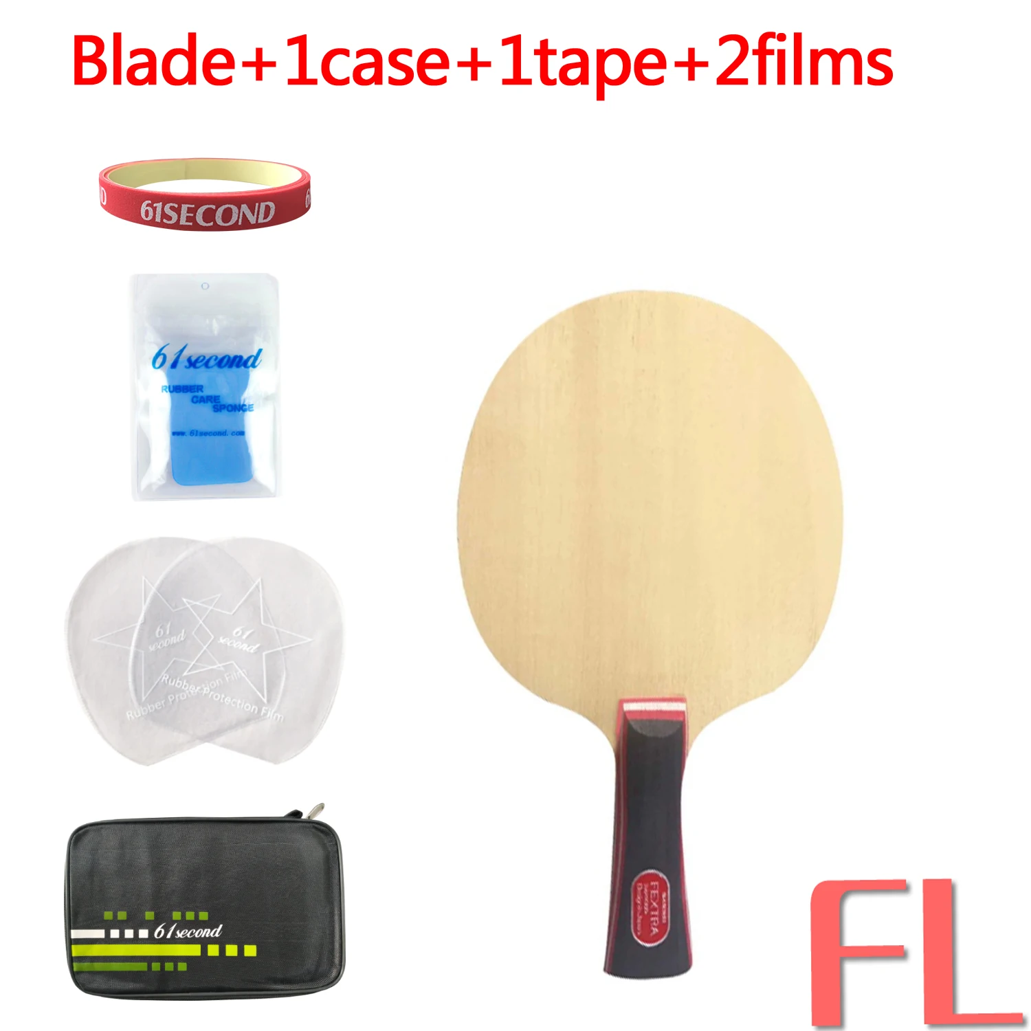 FL with F 1 case Sanwei FEXTRA 7 ракетка для настольного тенниса ракетка для пинг понга летучая мышь - Цвет: FL with F 1 case
