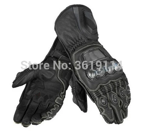 

High Quality!Motorcycle Dain Motorbike Long Leather Gloves Men's Windproof Winter Glove