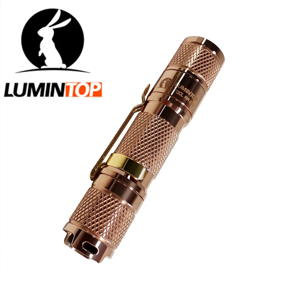 

Lumintop Tool AA 2.0 Titanium flashlight 14500/AA 650 Lumens 127 meters EDC mini pocket flashlight with tail switch