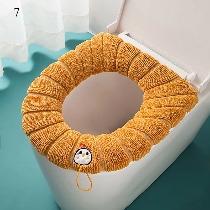 

Toilet Seat Cushion Four Seasons Thickened Toilet Cover Washable Toilet Seat Cushion Household Toilet Ring Bathroom Supplies