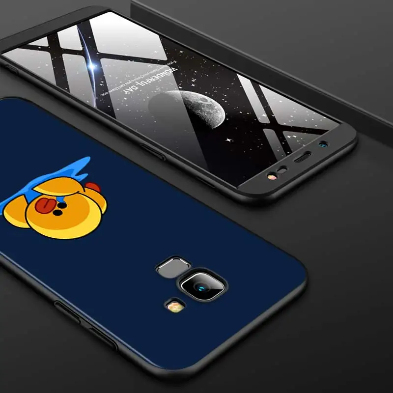 

Hot Yellow duck for Samsung J7 Duo J2 J4 J8 J730 J6 J530 J5 J3 Prime Plus Core 2018 2017 2016 EU Black Phone Case