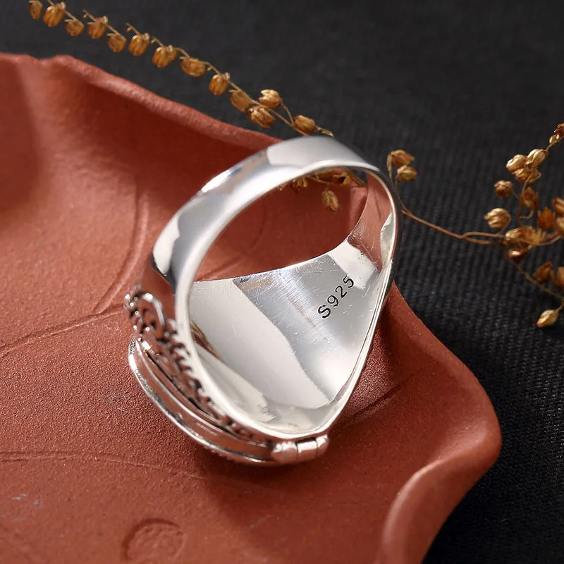 Новинка этническое кольцо для мужчин и женщин 100% Стерлинговое Серебро 925 пробы