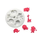 Силиконовая форма для шоколада в виде лесов и животных