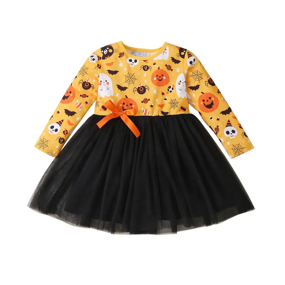 

Autumn 2020 Girls Dress Girls Summer Cute Dress Long Sleeve O Neck Mesh A-line Christmas Style Cute Dress Vestidos 18M-6T