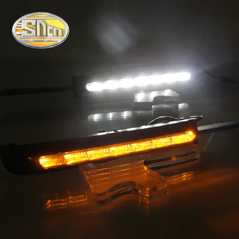 Дневные ходовые светильник SNCN 2 шт. светодиодные для Toyota Mark X 2005-2008 2009 с желтым