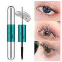 4d double headed mascara naturally curved arc waterproof sweat proof no smudging make eyelashes curled and thick eye cosmetics