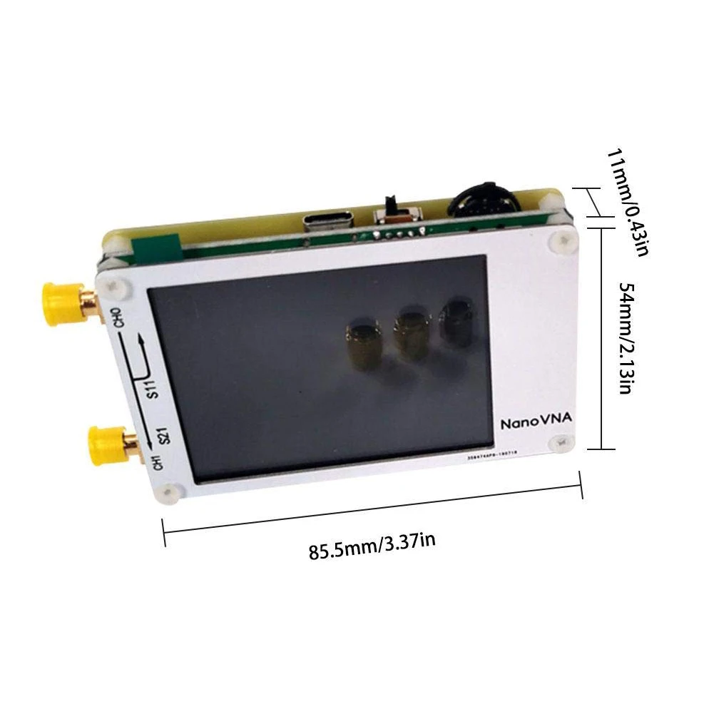 

Professional NanoVNA Vector Network Analyzer HF VHF UHF Antenna Analyzer with 2.8 inch TFT Display USB Type-C Data Cable