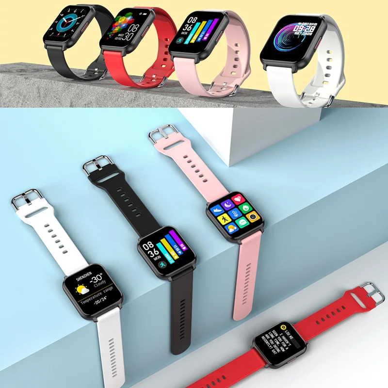 

Original Bluetooth 5.0 Smart Watch Men Full Touch Screen Custom Dials Smartwatch Women Blood Pressure Oxygen Heart Rate Monitor