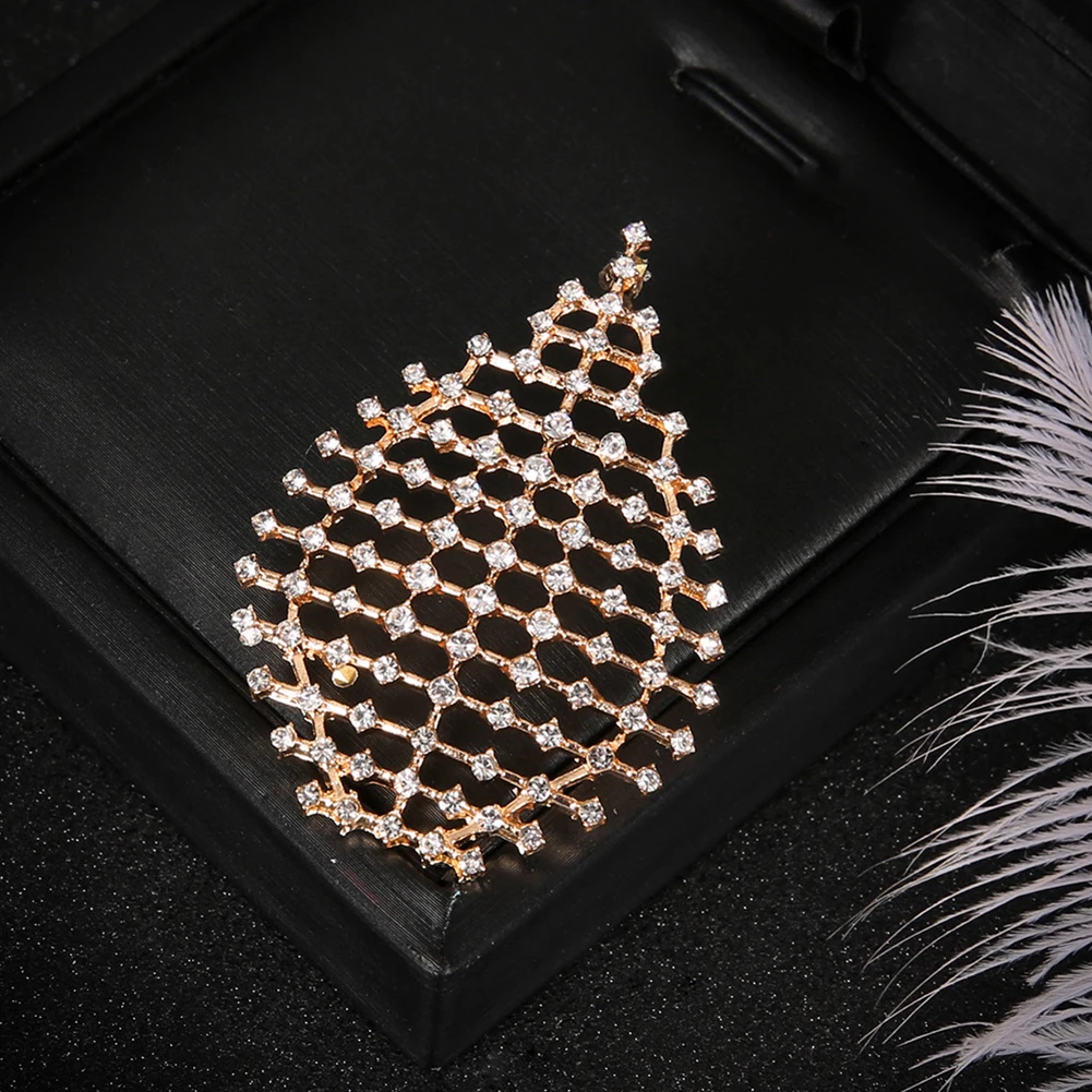 1 шт. элегантные женские серьги подвески стразы для вечеринки банкета ювелирные