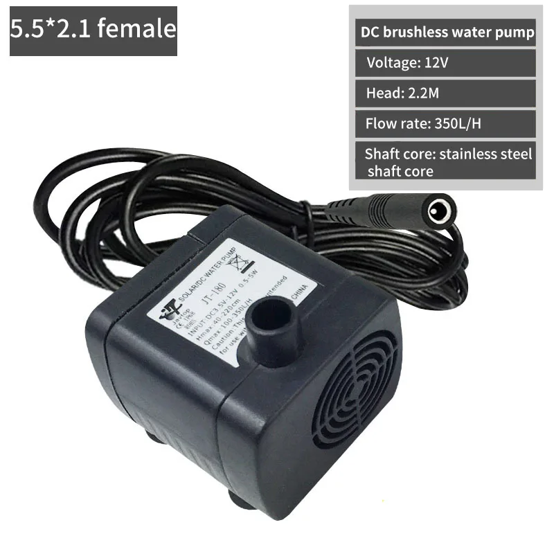 Многофункциональный Бесщеточный Водяной насос микро помпа постоянного тока 12 В