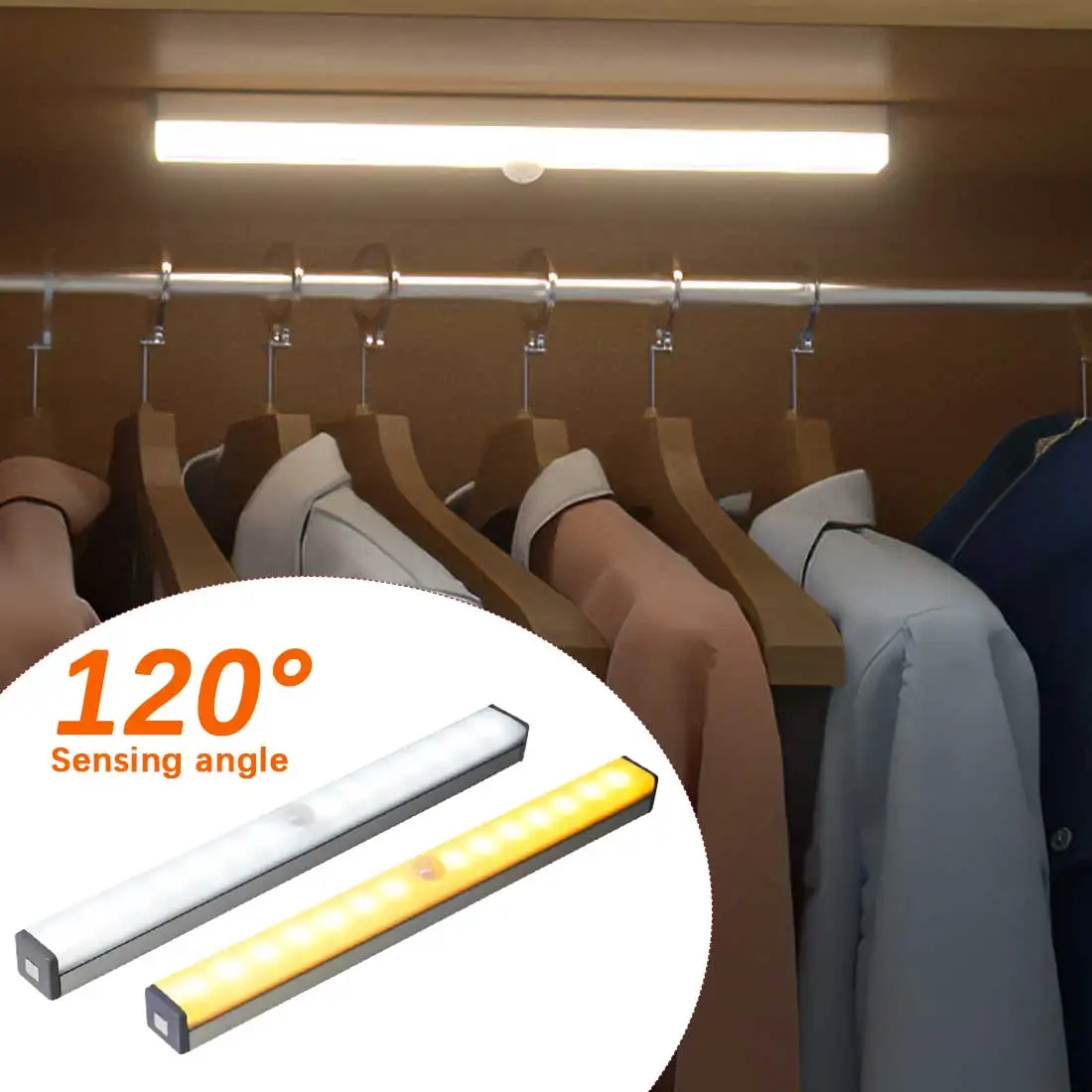 

Светодиодный Ночной светильник 10/14/20/36 светодиодный s движения Сенсор Беспроводной USB Перезаряжаемые для Кухня шкаф Лестницы под шкаф свети...