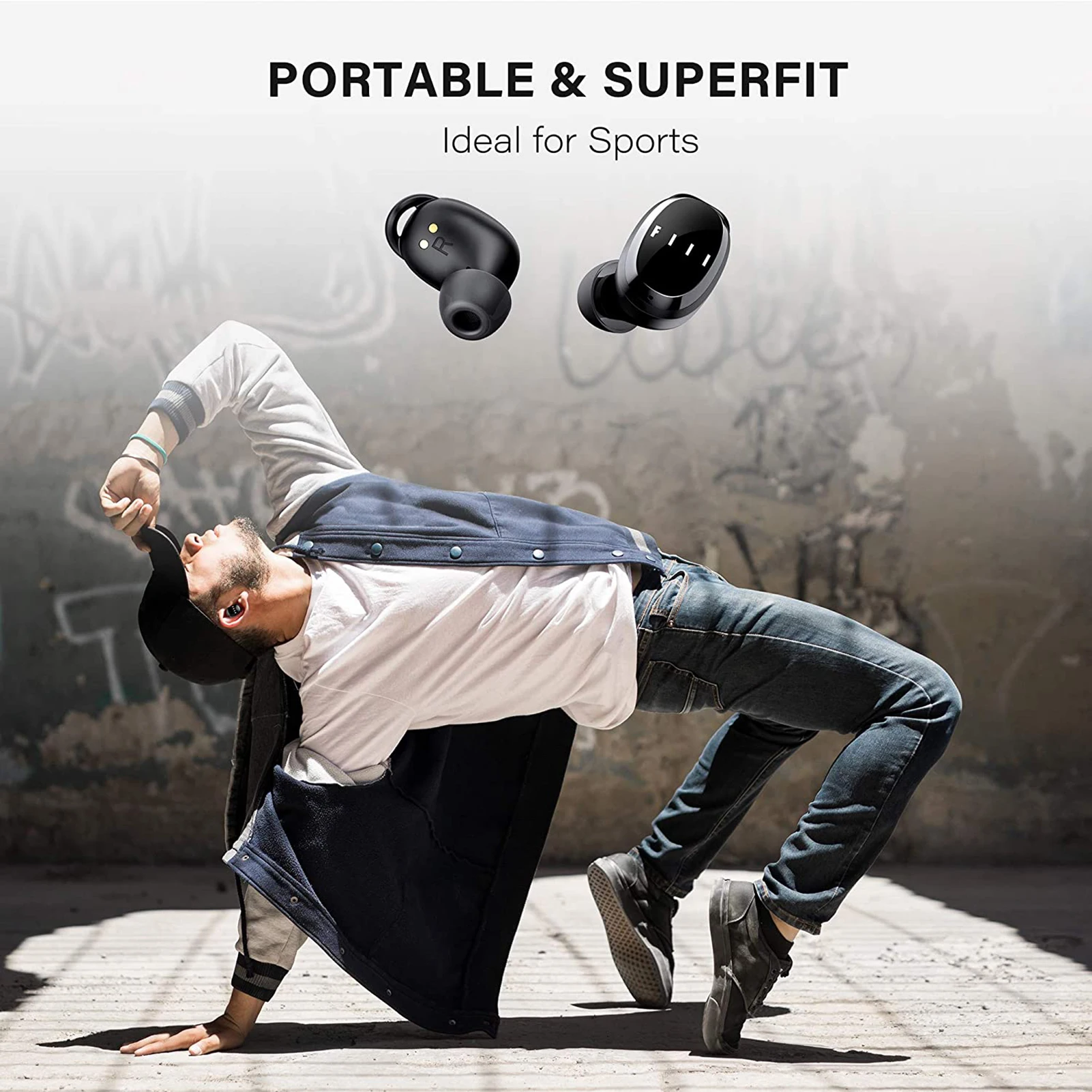 

Bluetooth Headset For FIIL T1 XS TWS Waterproof Bluetooth Wireless Earphone In-ear Portable TWS Earbuds Headset For FIIL T1 XS