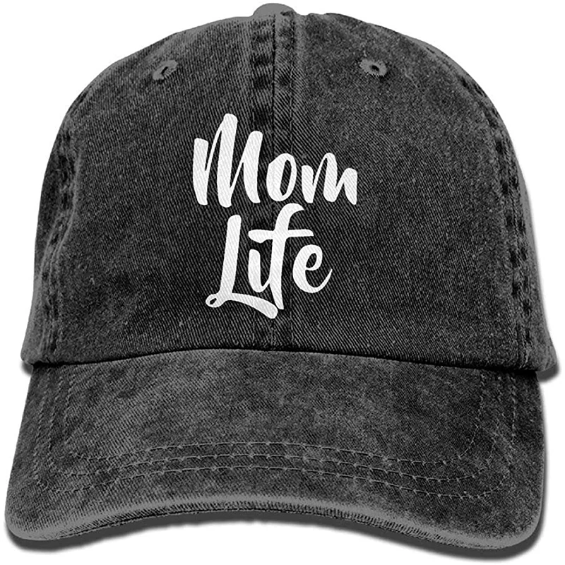 

MNBHat Mom Life Adjustable Noveity Cowboy Cap Black