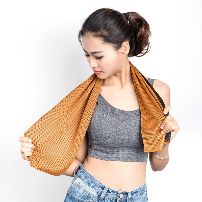 

1 Pc Summer Cooling Sports Towel Microfiber Fabric Sweat-Dry Ice Towels Running Fitness Yoga Climbing Exercise Outdoor