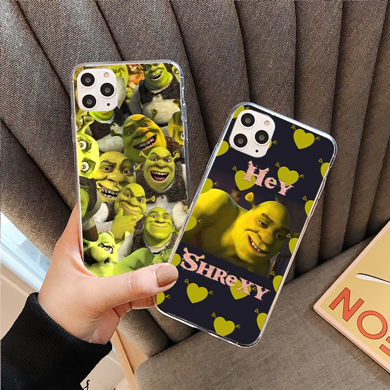 

Cartoon Moive Shrek Coon Luxury Anti-fall Phone Case For iPhone11 12 Pro Max XSMax X XR 6S 6 7 8 Plus SE20 12Mini TPU Soft Cover
