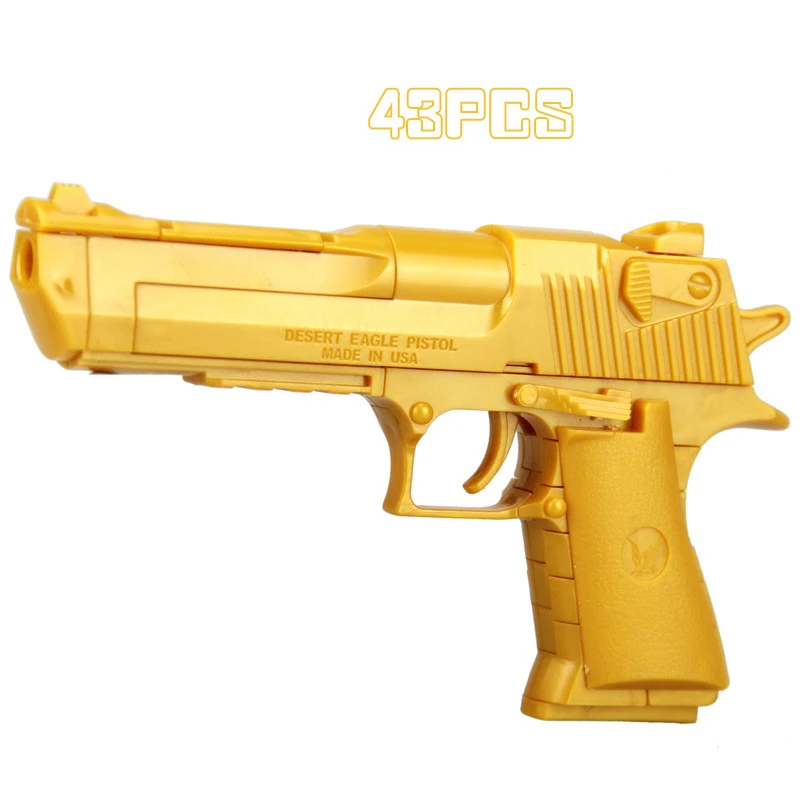 Конструктор Desert Eagle сборный для детей игрушка сделай сам имитация пистолета