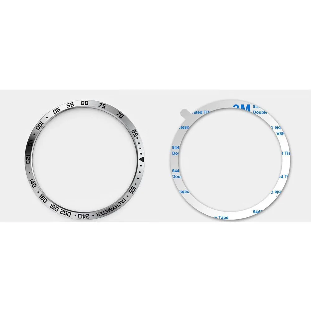 Безель кольцо для samsung Galaxy Watch 42 мм/46 мм gear S2/S3 Frontier& Классический чехол Защита из нержавеющей стали для часов - Цвет: White Black