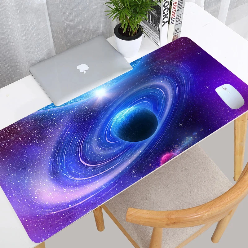 

Коврик для мыши starry sky XL аниме ПЭД, большой коврик для мыши с HD-печатью и фиксацией по краям 900X400, XXL, для клавиатуры, ПК, коврики для csgo