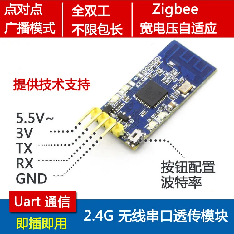 2 4G ZigBee беспроводной последовательный модуль трансиверов CC2530 передача данных