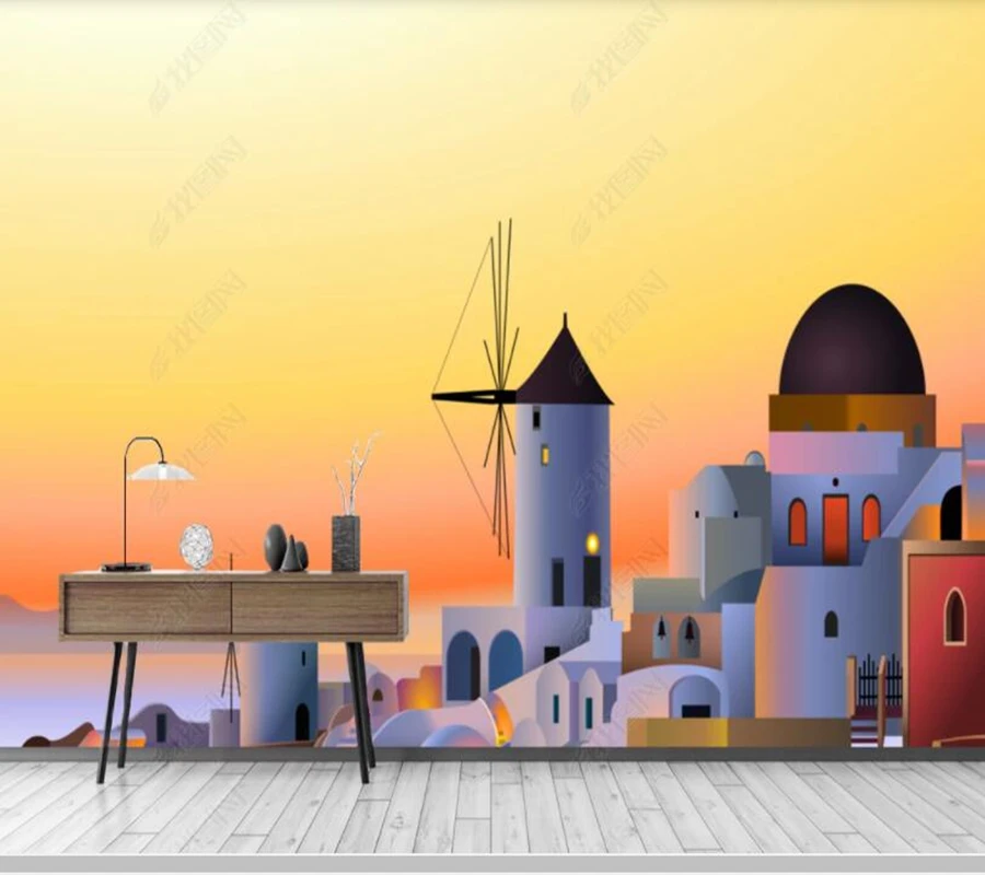 Обои настенные в европейском стиле абстрактные 3d обои с изображением
