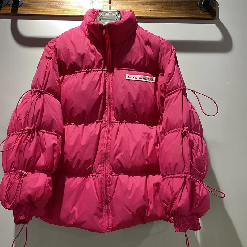 

Autumn and winter Korean style down jacket women's short bread stand-up collar down jacket keeps warm, fashionable and sweet