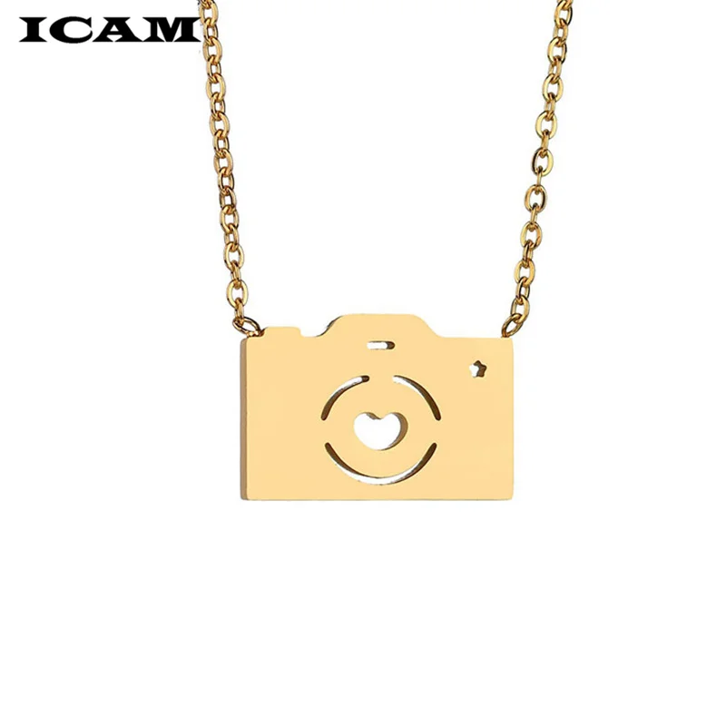 Ожерелье ICAM из нержавеющей стали для женщин Lover золотой и серебряный цвет кулон в