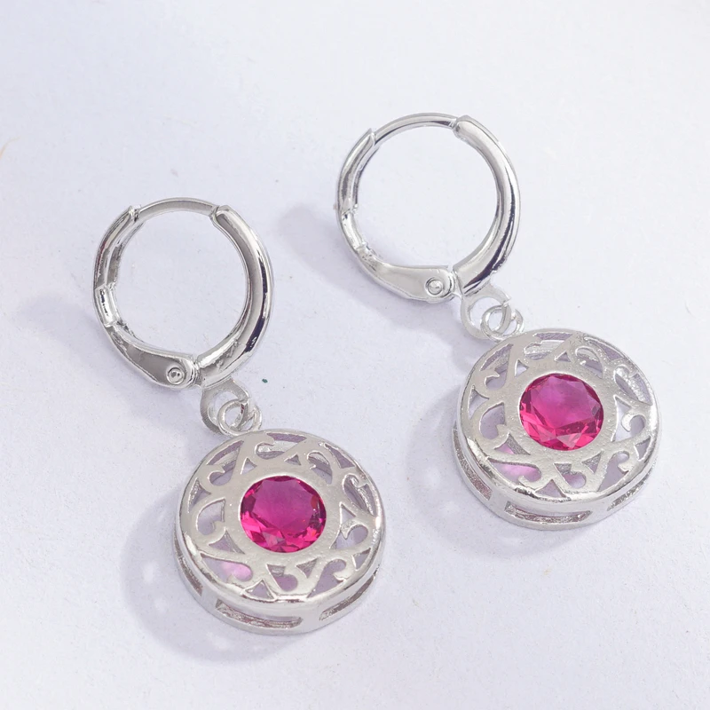 Vintage Hollow Hoop Earrings Girl White Gold Color AAA CZ Fashion Earring Hoops Women Wholesale Earings | Украшения и аксессуары