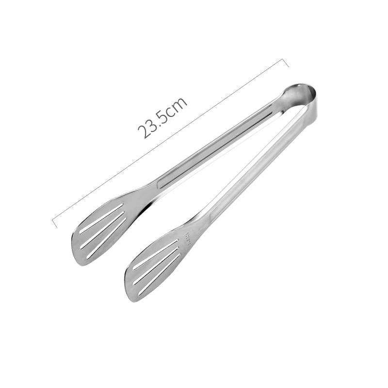 9 inch Зажимы для барбекю 304 из нержавеющей стали, кухонные инструменты, гаджеты, зажим для хлеба, салата, мяса, барбекю, шведский стол, инструменты для приготовления пищи - Цвет: 9 inch