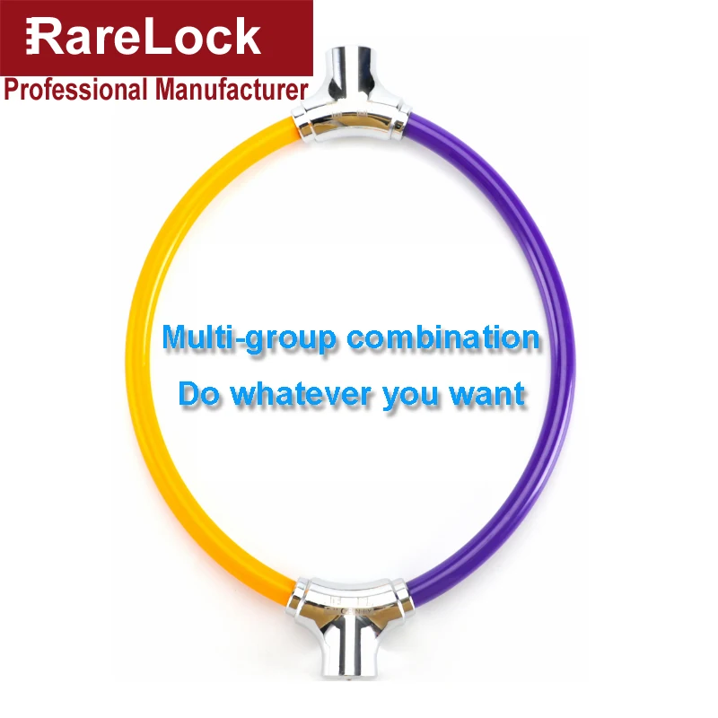 Steel Cable Cycling Lock Push Button with Key One-Click-to-Lock for Bicycle Bike Motorcycle Glass Door Cabinet Rarelock YP73 a |