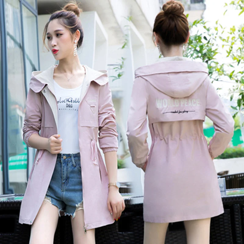 Женская осенне-зимняя ветровка с капюшоном размеры до 4XL | одежда