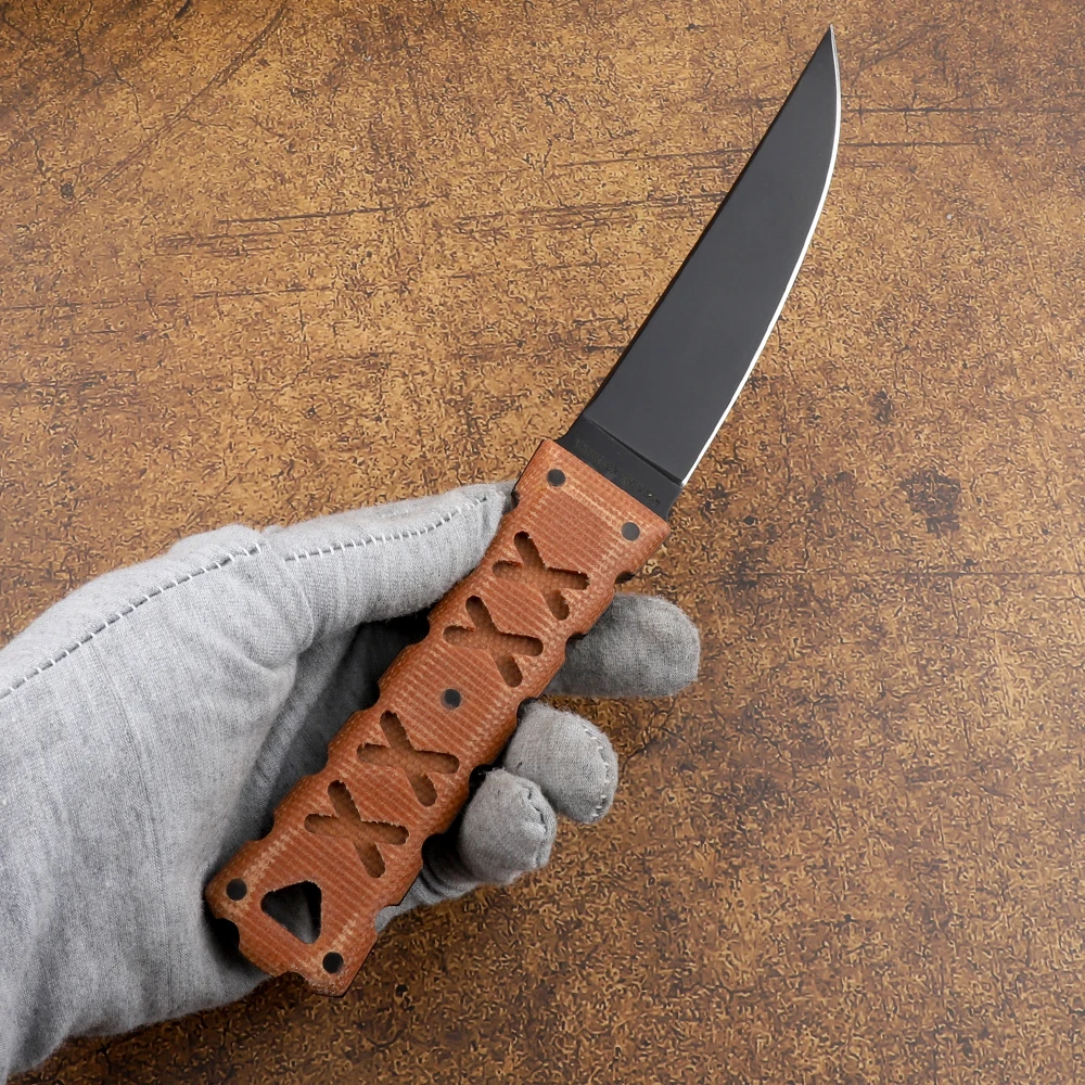 Тактический карманный керамбит для выживания на природе с фиксированным лезвием