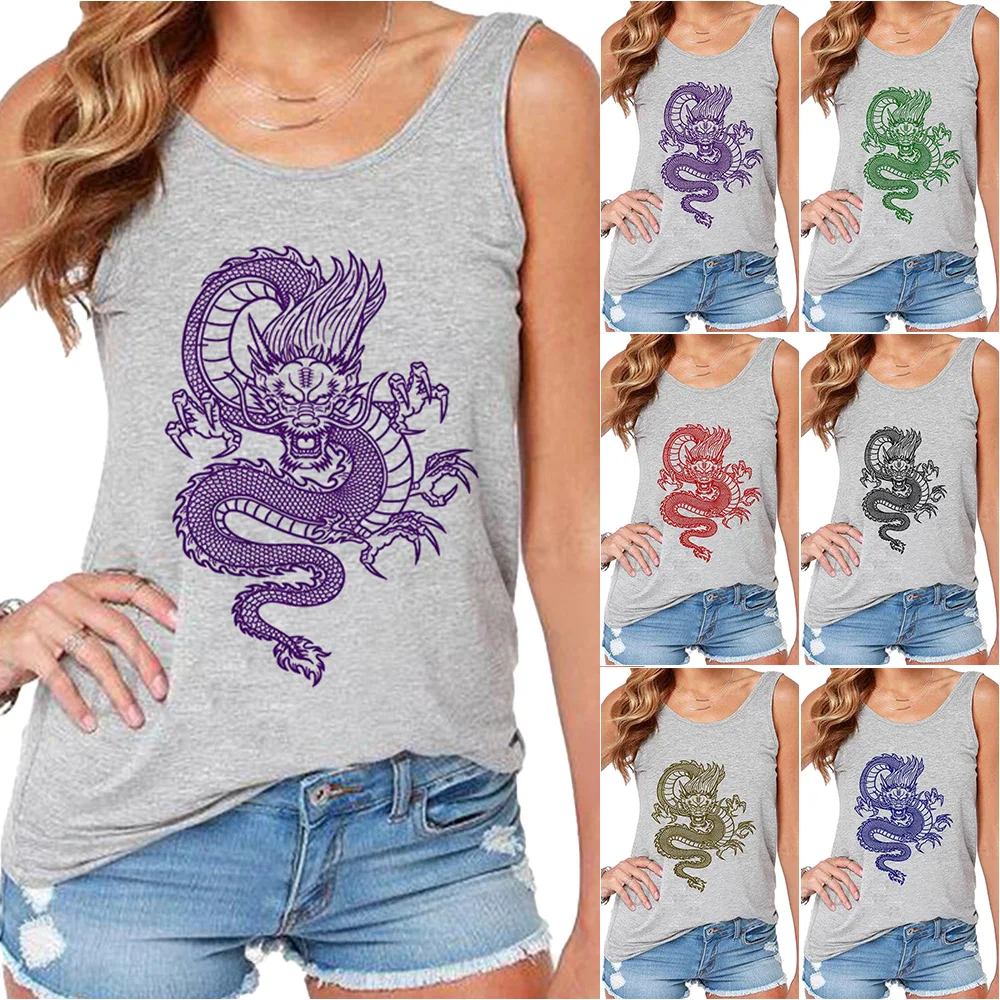 

Fashion Women Sleeveless Vest Tank Tops Casual Tee Tops Loose Sling Summer Vests Are Comfortable Casual Ladies