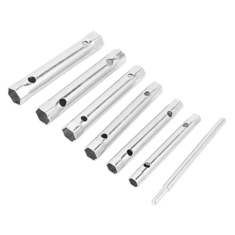 _ 6 шт. 8-19 мм Метрическая трубчатая коробка набор ключей планка Свеча зажигания