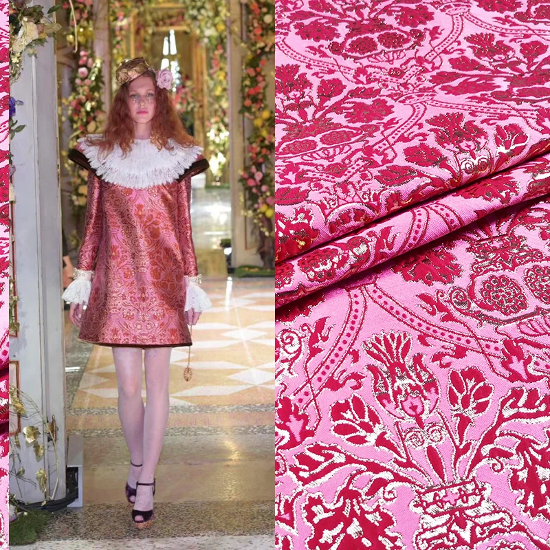 148*50 см Дворцовое трехмерное окрашенное в пряже жаккардовое платье ткань