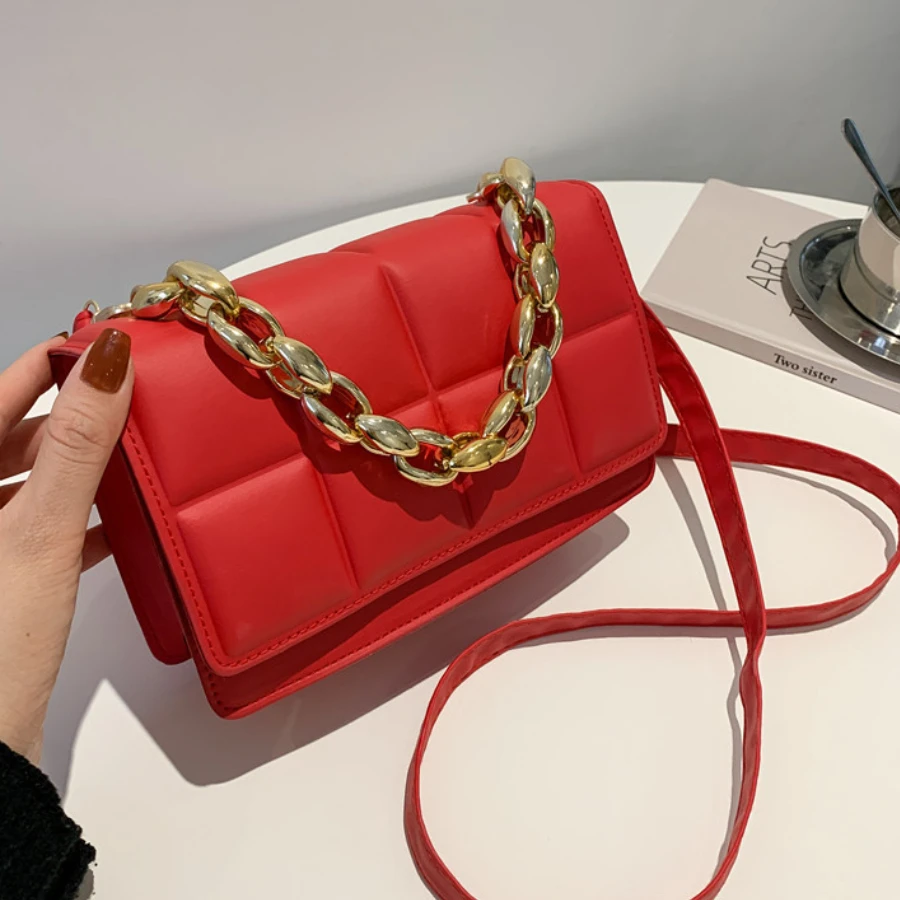

Fashion Female Bag Solid Color Square Bag Magnetic Buckle Shoulder Crossbody Messenger Small Bag Luxury Brand Handbags