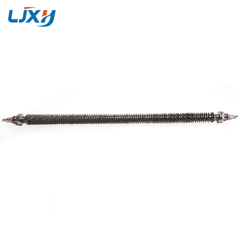 LJXH 110/220/380V M18 All 304 SUS Straight Tubular Finned Heater Electric Oven Heater Hot Aair Heating Element 300/400/500/600W