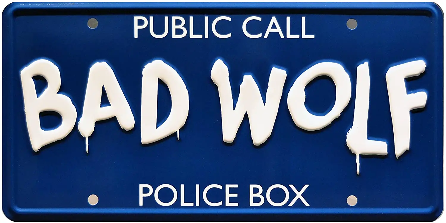 

Bad Wolf | Metal Stamped License Plate