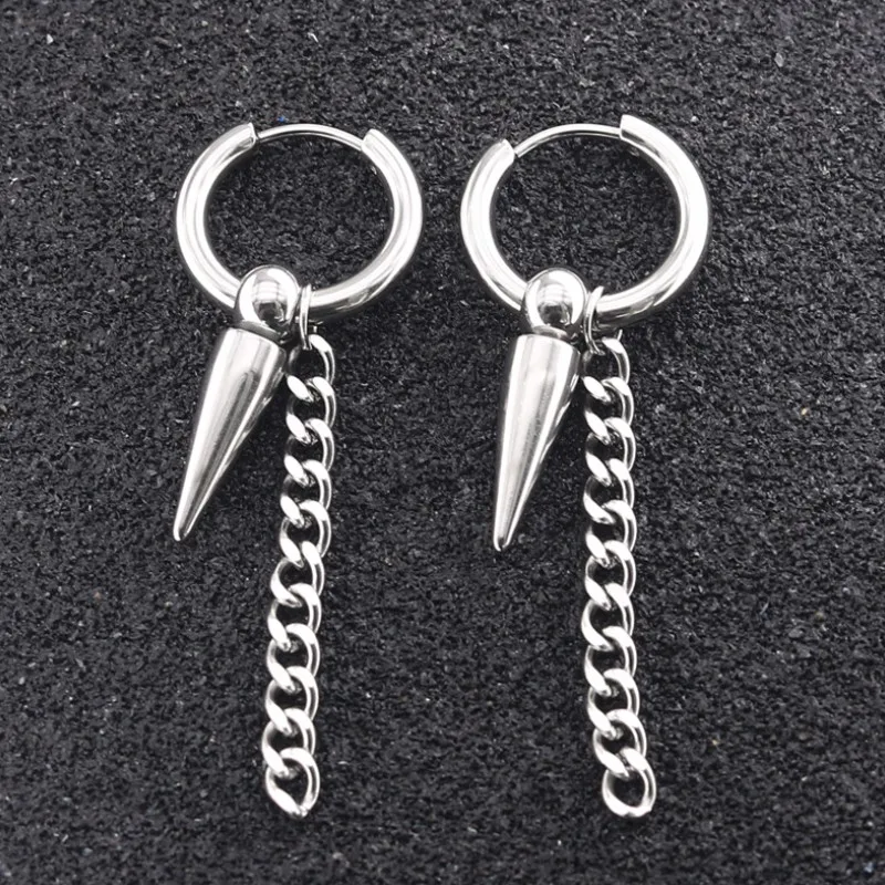 Серьги-кольца из нержавеющей стали для девочек серьги Надеваемые На ушной хрящ