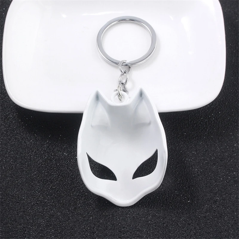 1pcs Cute Anime Persona 5 Fox Mask Metal Pendant Keychain Cosplay Prop Backpack Decor Boy Girl Keyring Christmas Gift | Украшения и