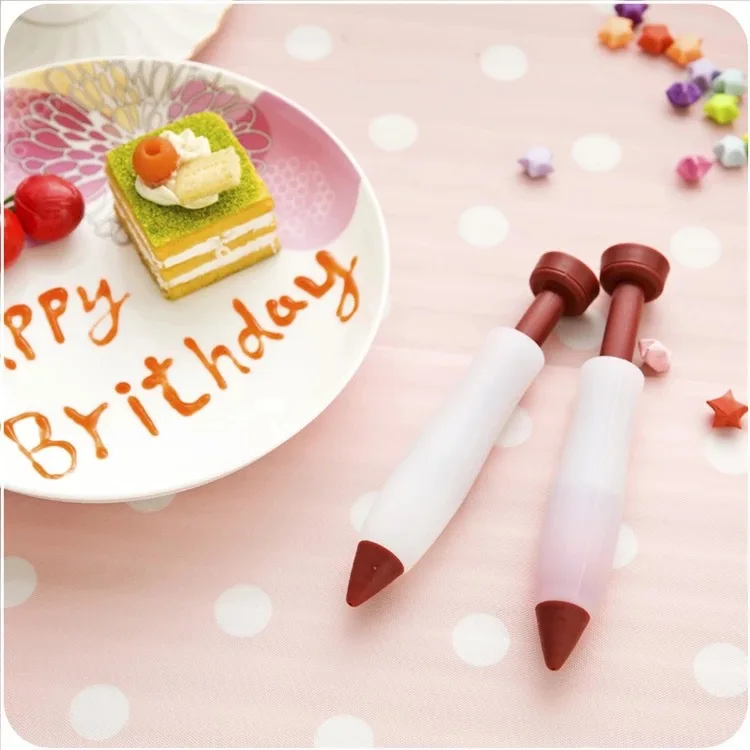 

Single Head Silicone Cake Writing Decorator Jam Chocolate Pen Cake DIY Decoration Baking Gadgets Accessories Baking Tools