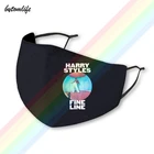 Harry Styles, тонкая грань черная маска изготовлен из полиэстра, стирающаяся дышащая многоразовые Водонепроницаемый-и пыленепроницаемости: хлопковая маска для губ