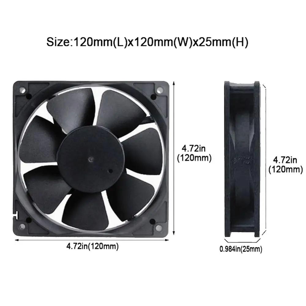 5 шт. Gdstime 12 см 120 мм x 25 12025 0.1A 48 В DC вентилятор охлаждения|120mm cooling fan|cooling fancooling fan 120mm |